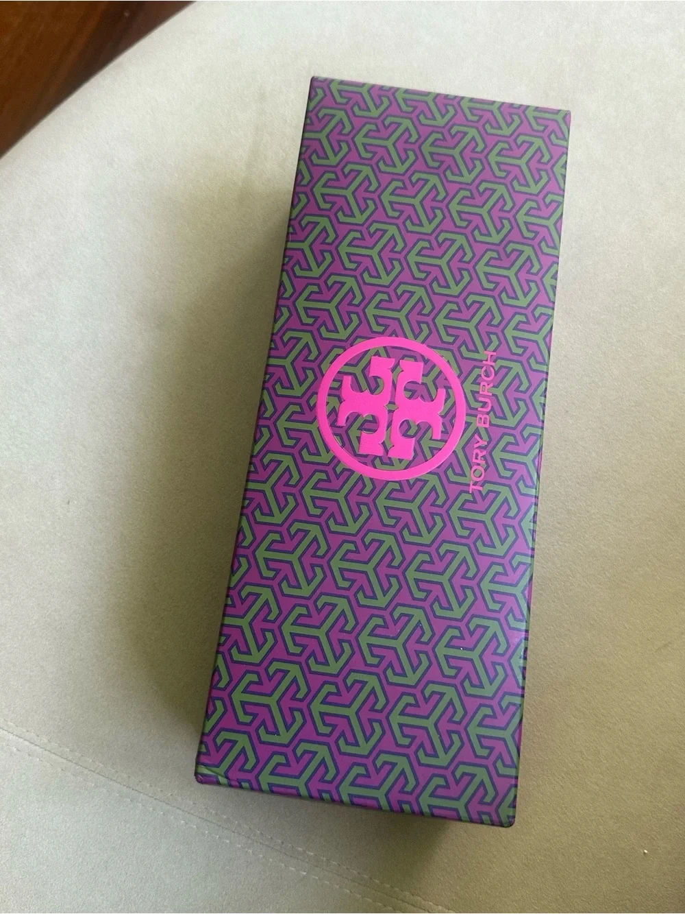 Tory Burch Black and Red Logo Thong Sandals
